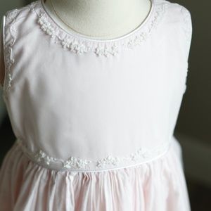 Strasburg Dress NWOT Pink with Satin Sash Embroidery Size 2 Special Occasion
